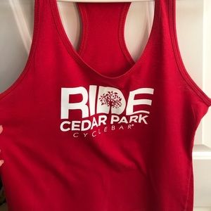 Red Razorback CycleBar Cedar Park Tank